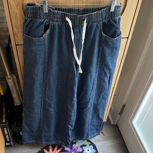 Universal Standard Blue Wide Leg Jeans